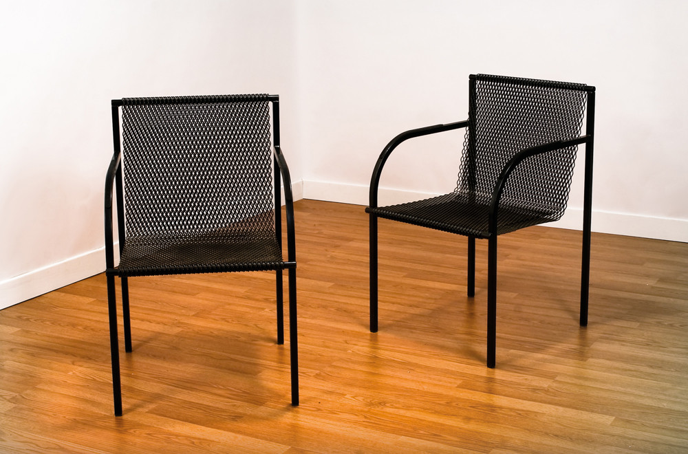 Shiro Kuramata Expanding-Mesh-Chair   SOLD SOLD SOLD 
