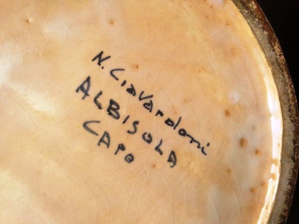 1950s Amazing Oversize Albisola's Ceramic by N.Ciavardoni