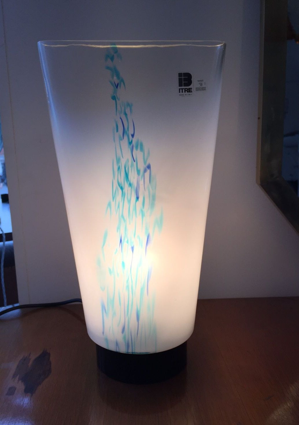 1970s Table Lamp by- ITRE-Murano Glass     ITEM ON SALE £625