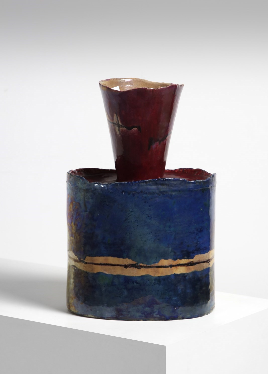 Ceramic Vase-Sculpture by Domenico Matteucci 