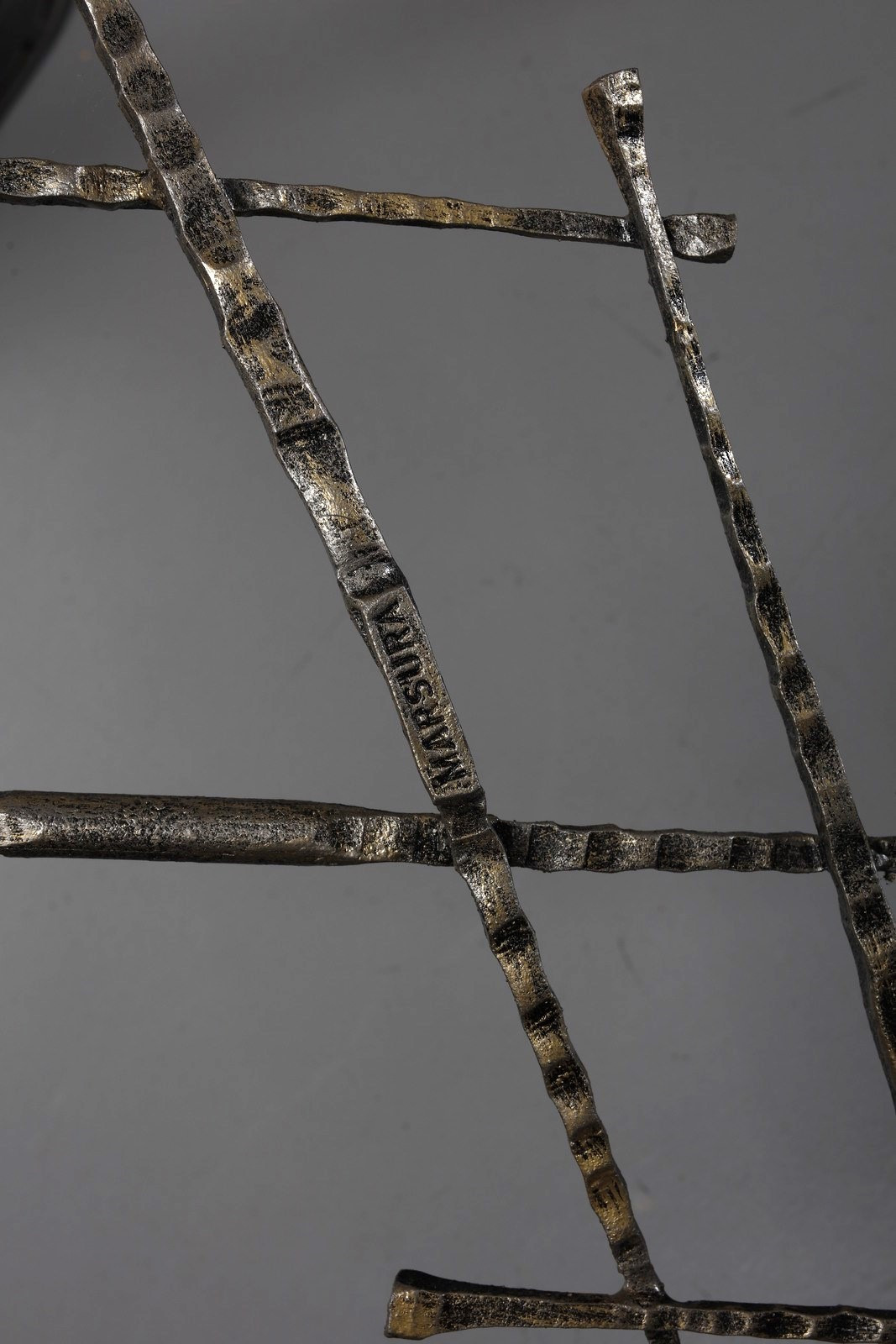 1970s Unique Brutalist Sculptural Coat Hanger in Wrought Iron