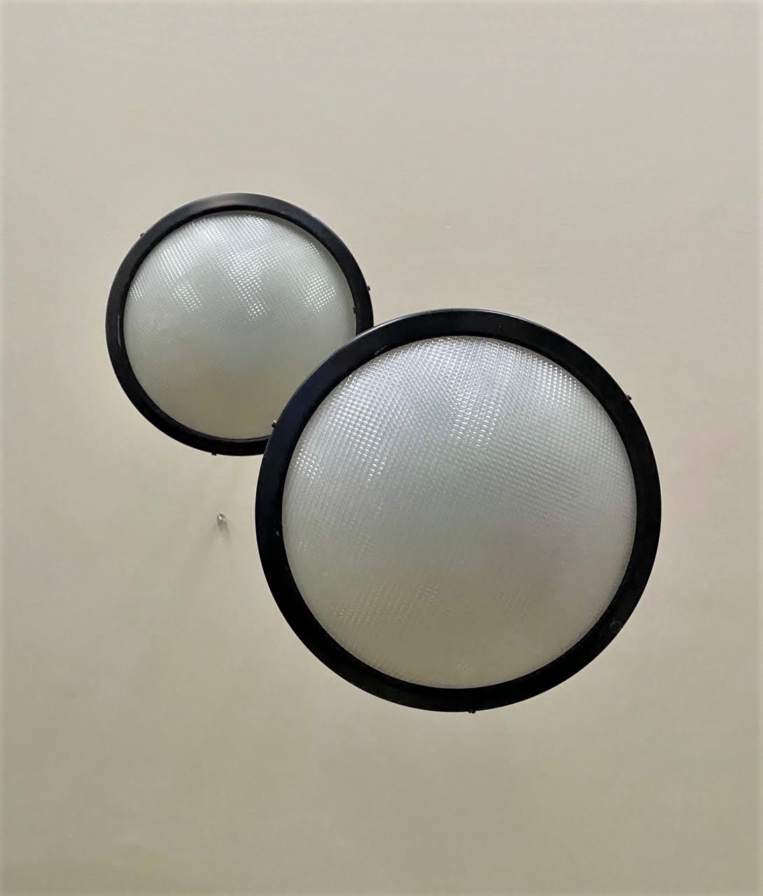 Late 1950S PAIR OF STILNOVO PENDANTS /FLUSH MOUNTS 