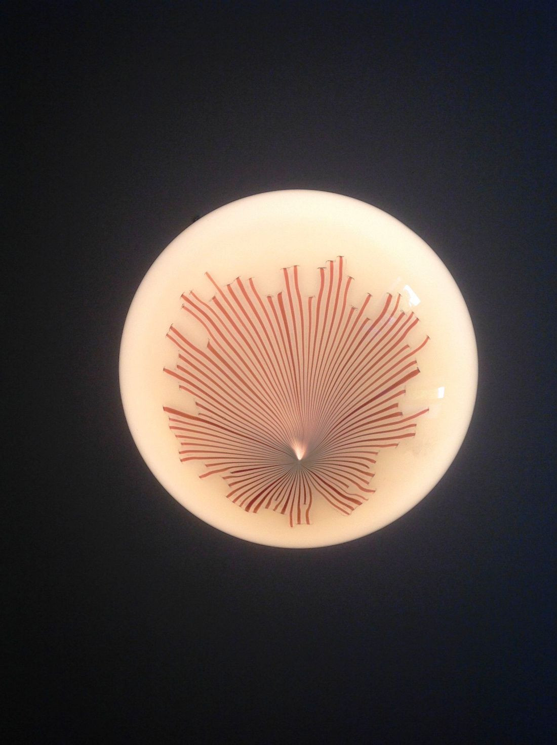 1970's Large Glass Ball Pendant by La Murrina