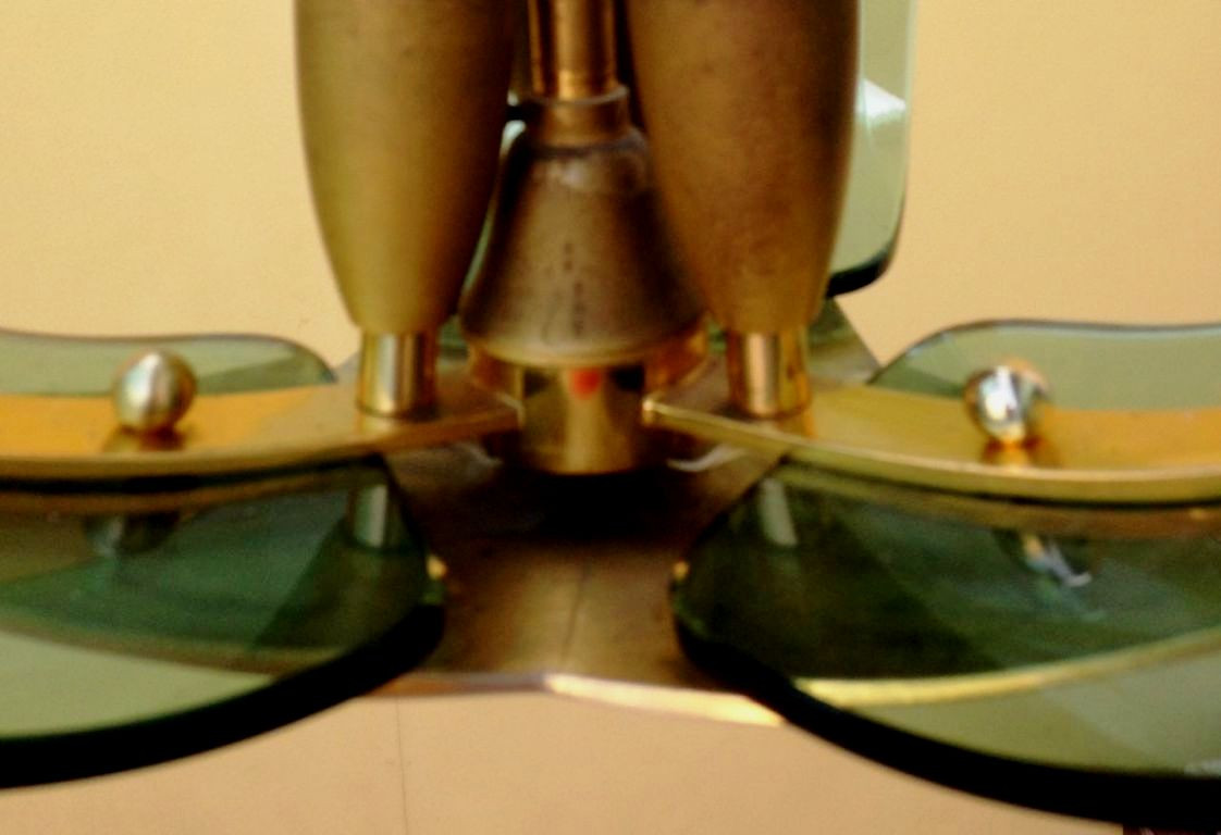 Late 1950's Small Ceiling Light In The Style Of Fontana Arte