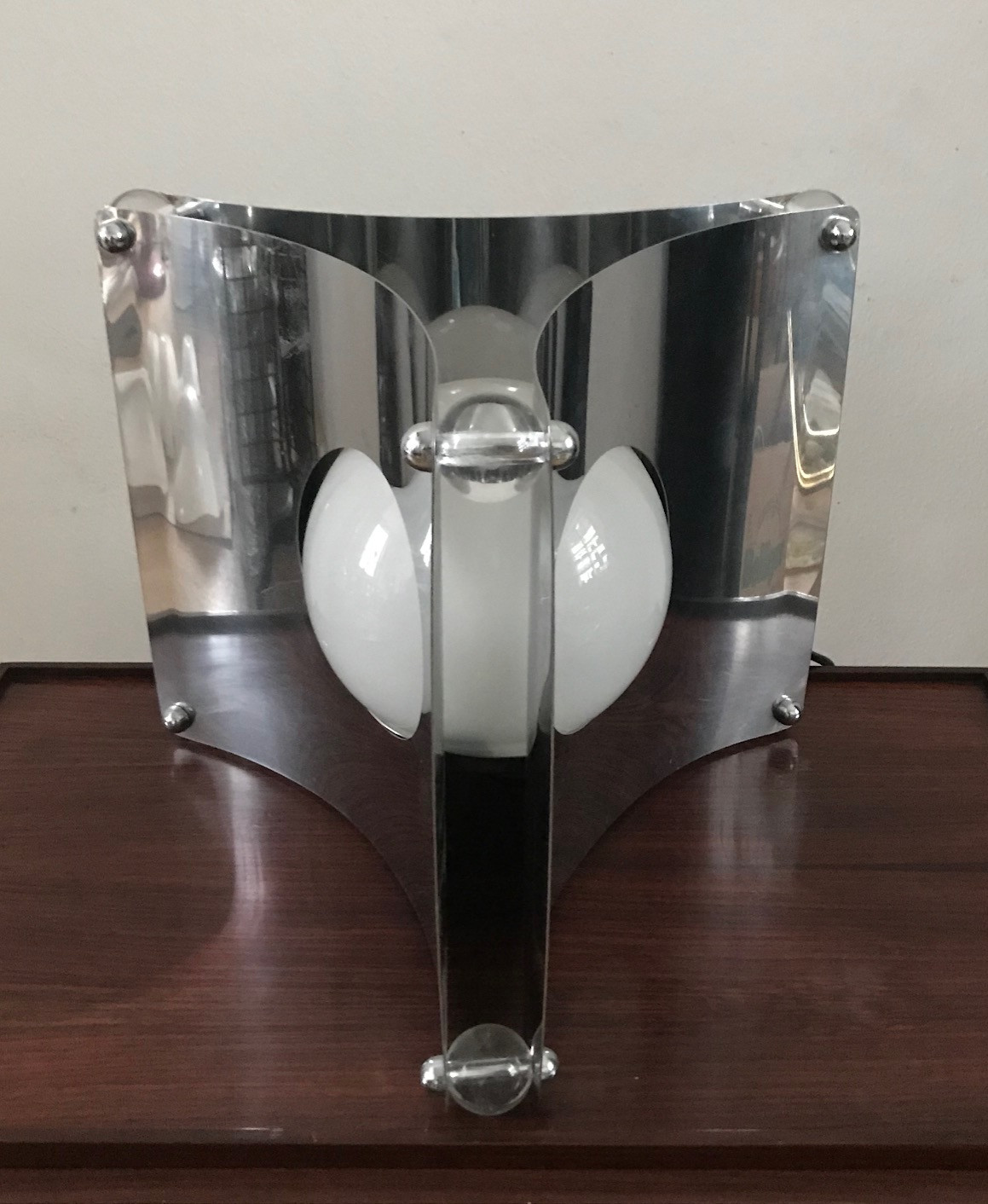 1960s - Taw - Chrome Table Lamp by Luigi Massoni 1960s - Taw - Chrome Table Lamp by Luigi Massoni