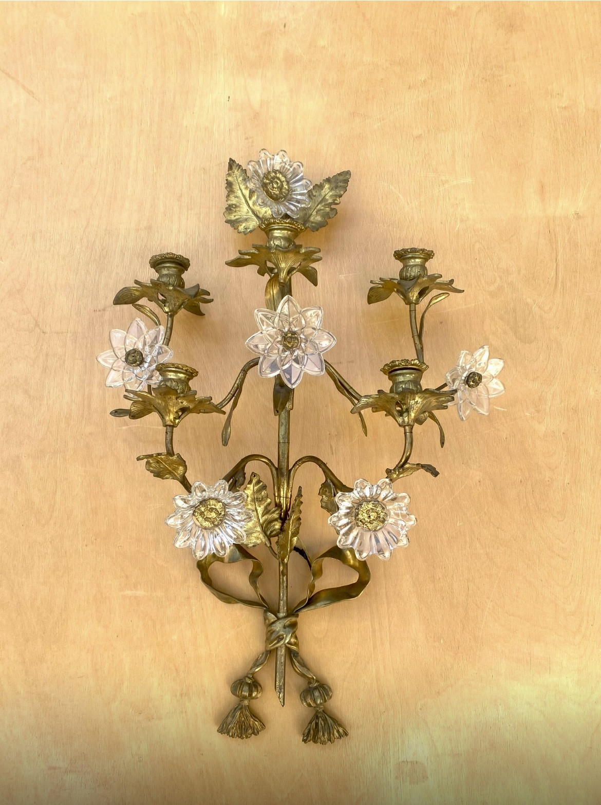 Large 1940s French Wall Lights