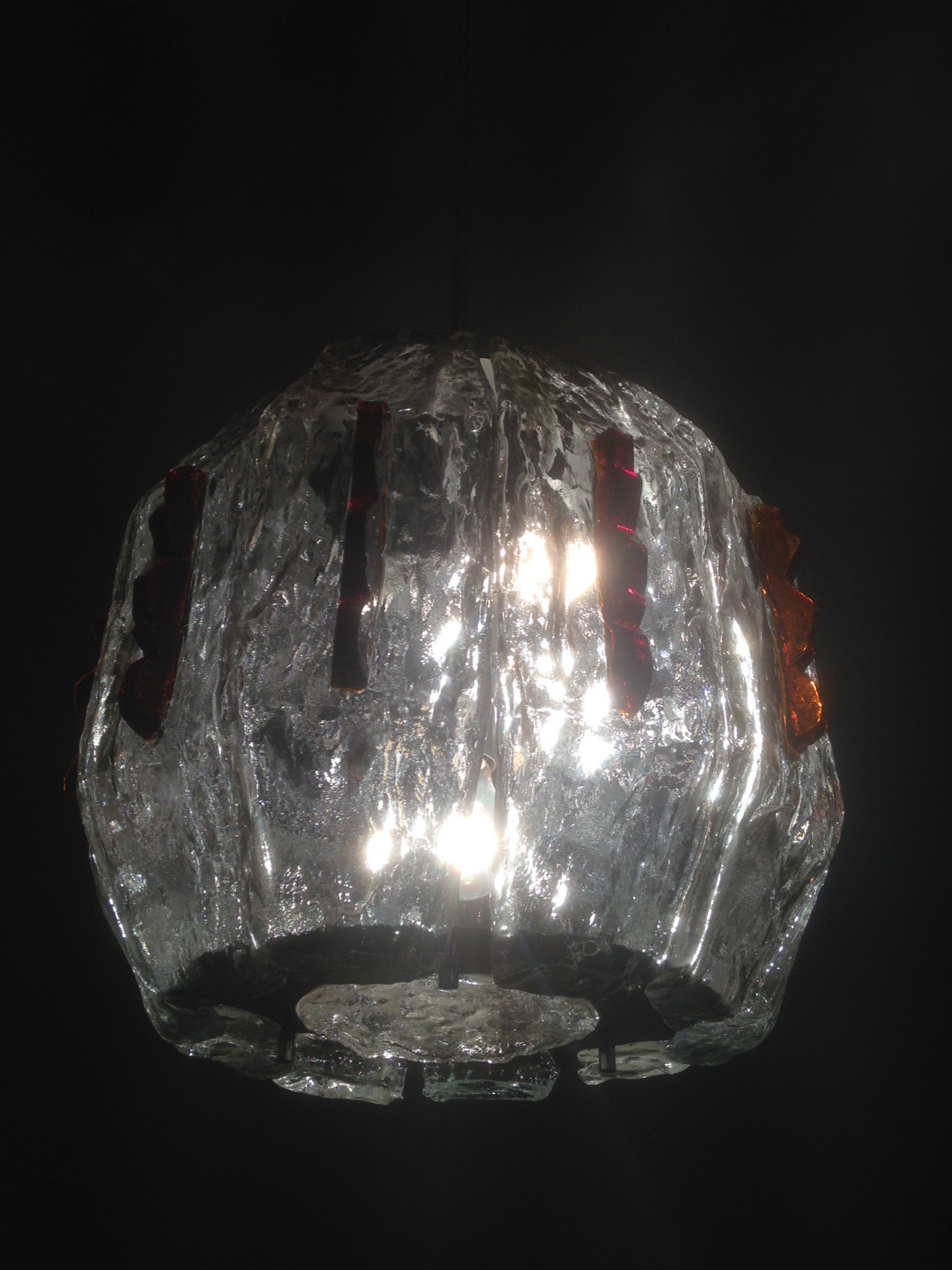 1970's Ceiling light attribute to  Mazzega 