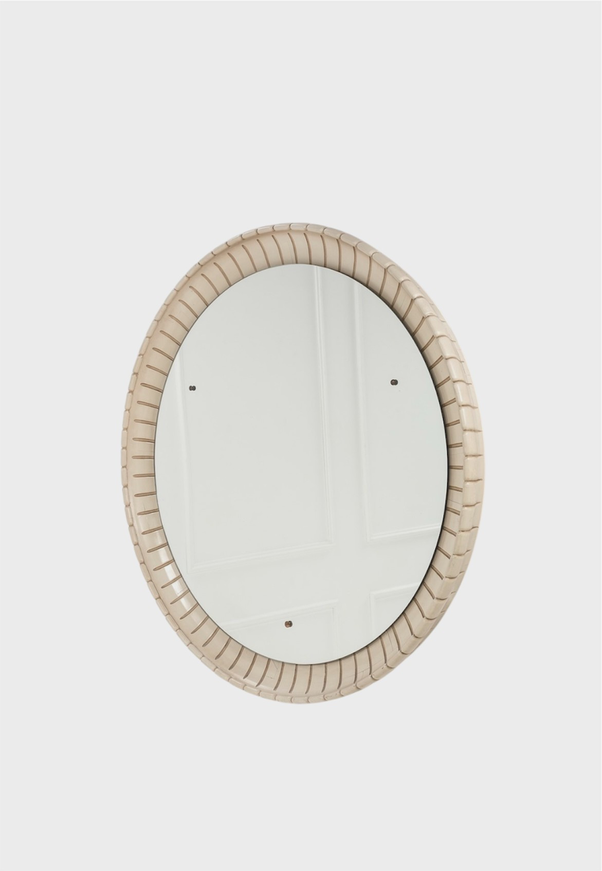 1940s Large Round Mirror by G. Gariboldi