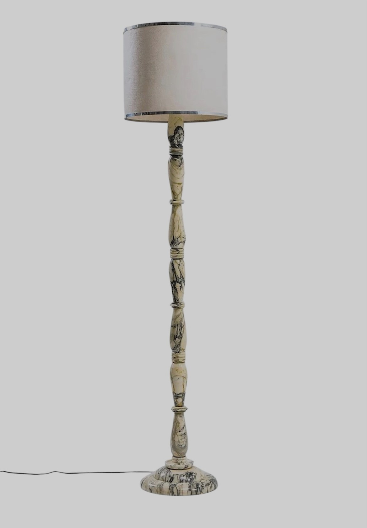 Art Deco Italian Marble Floor Lamp
