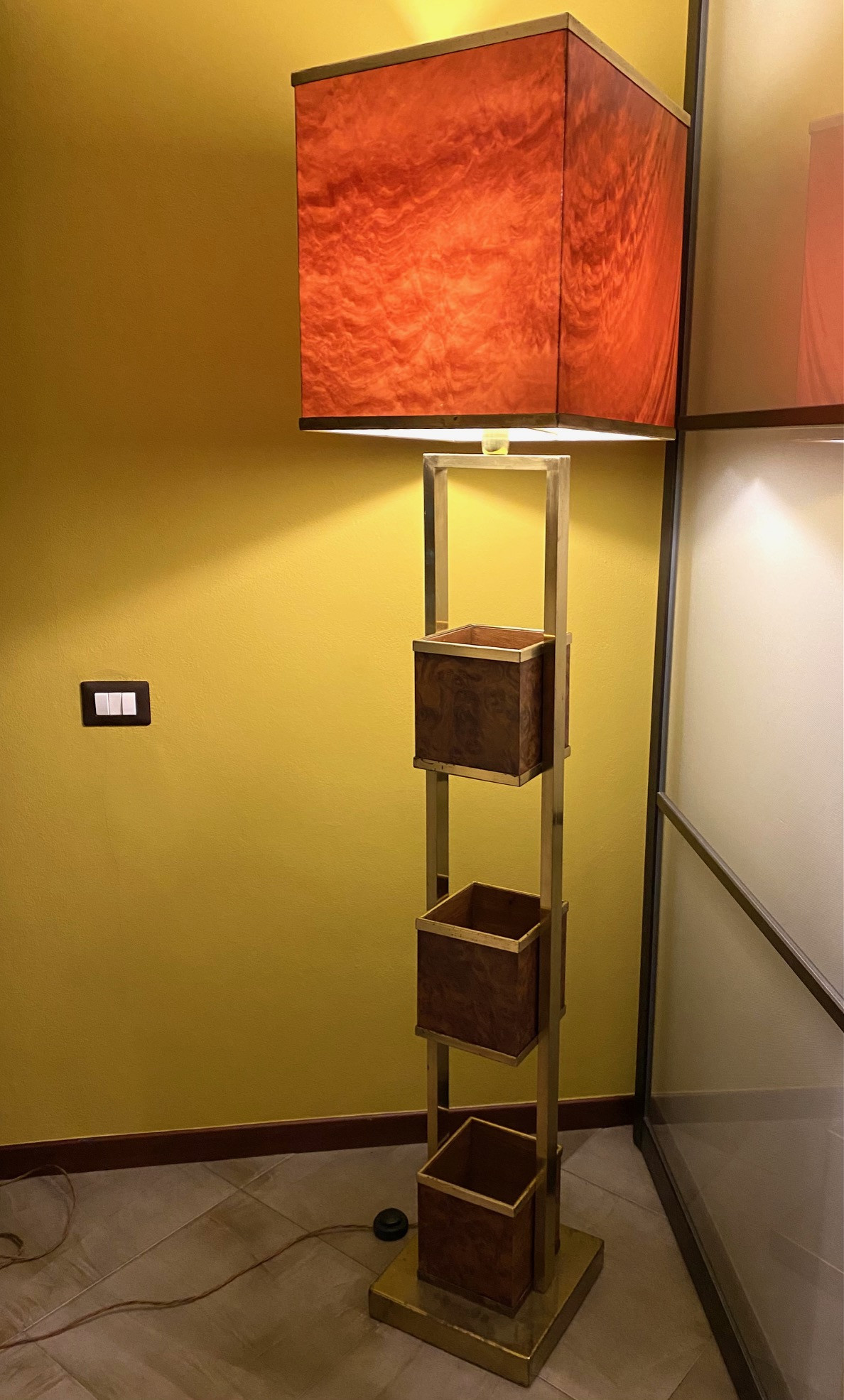 1970's Floor Lamp  in the style  of Tommaso Barbi