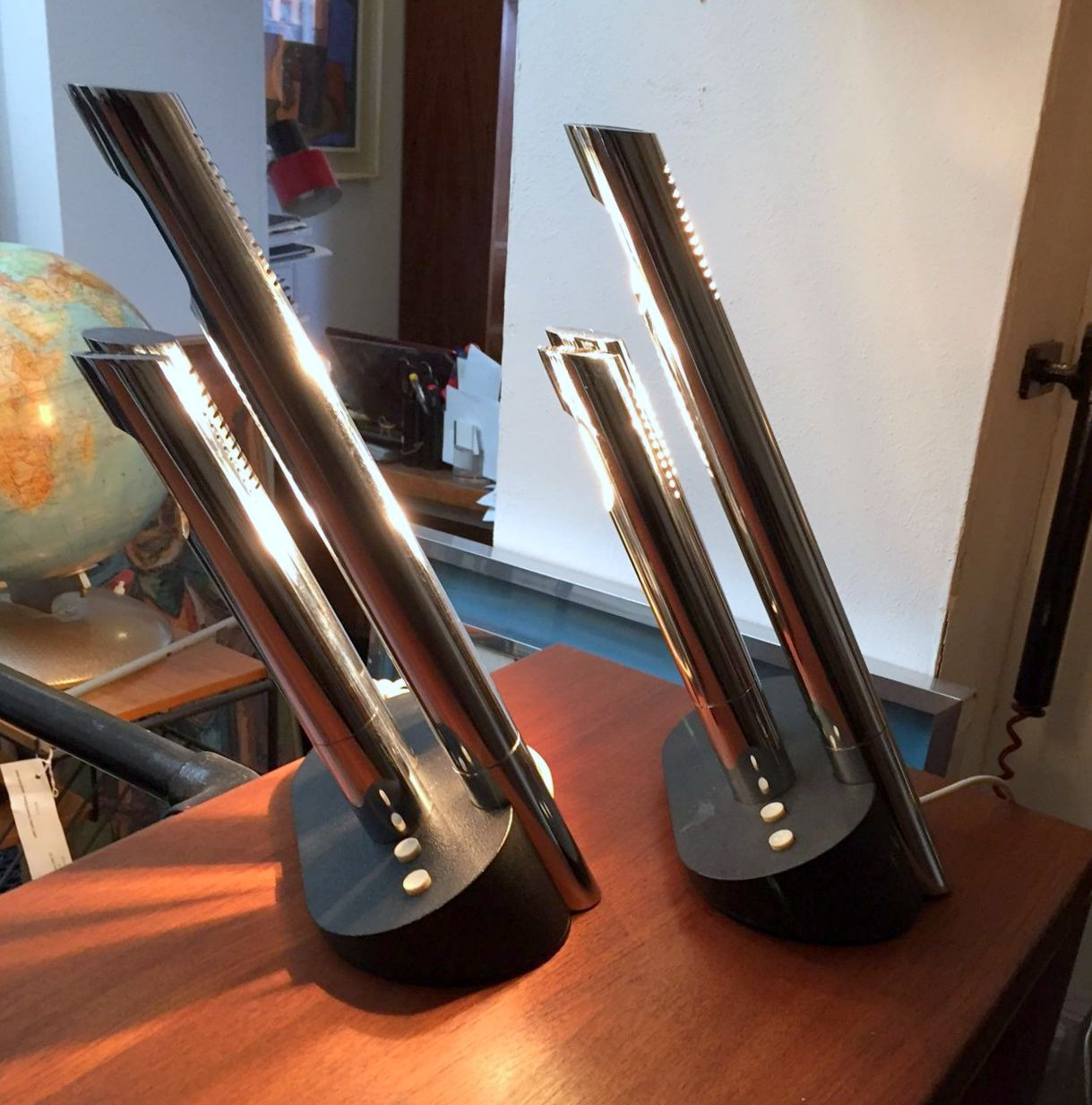 Pair of "Presidente"Table Lamps by Mario Faggian for Luci     ITEM ON SALE £ 1350.