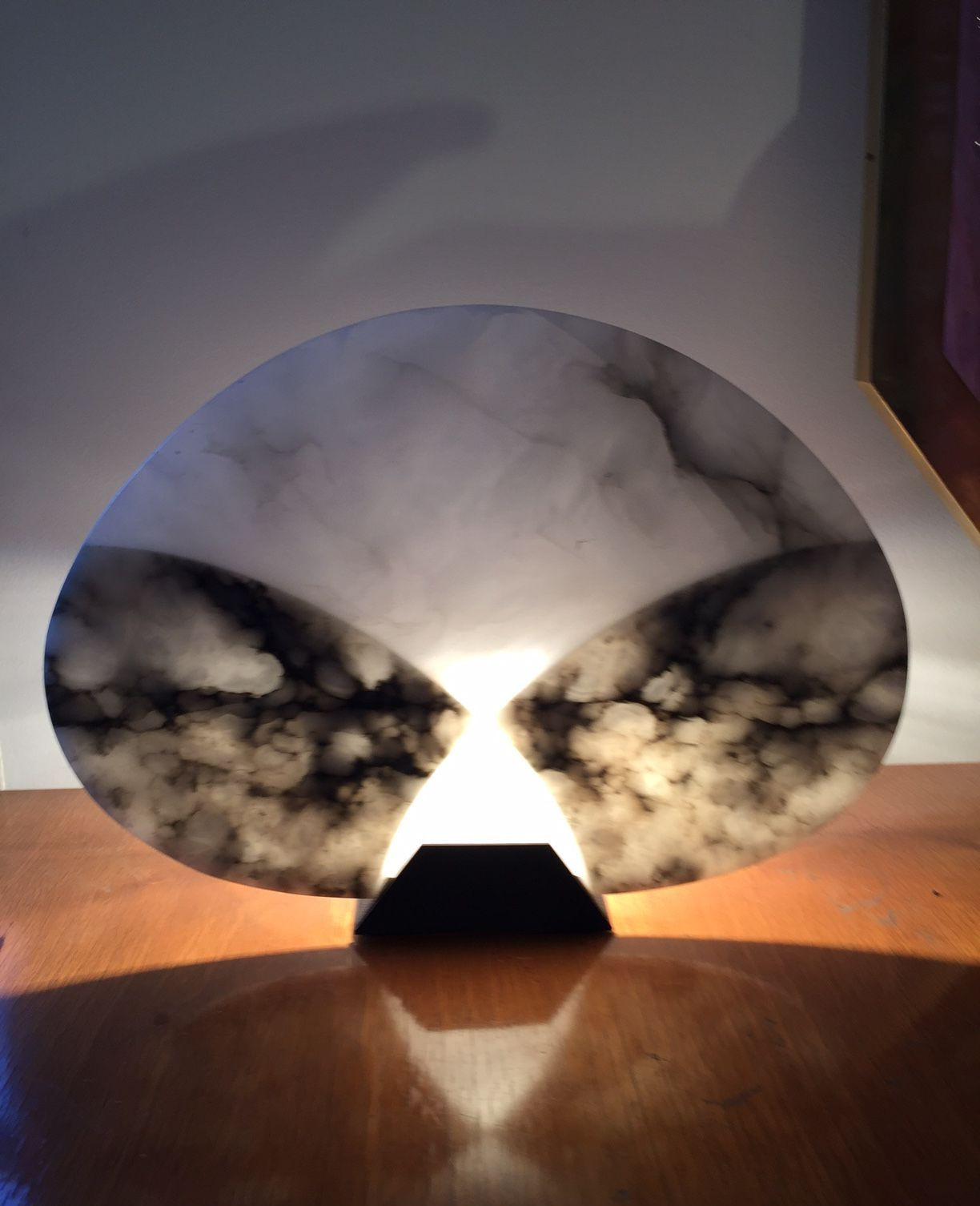 1980's Alabaster Table Lamp by A.Mangiarotti
