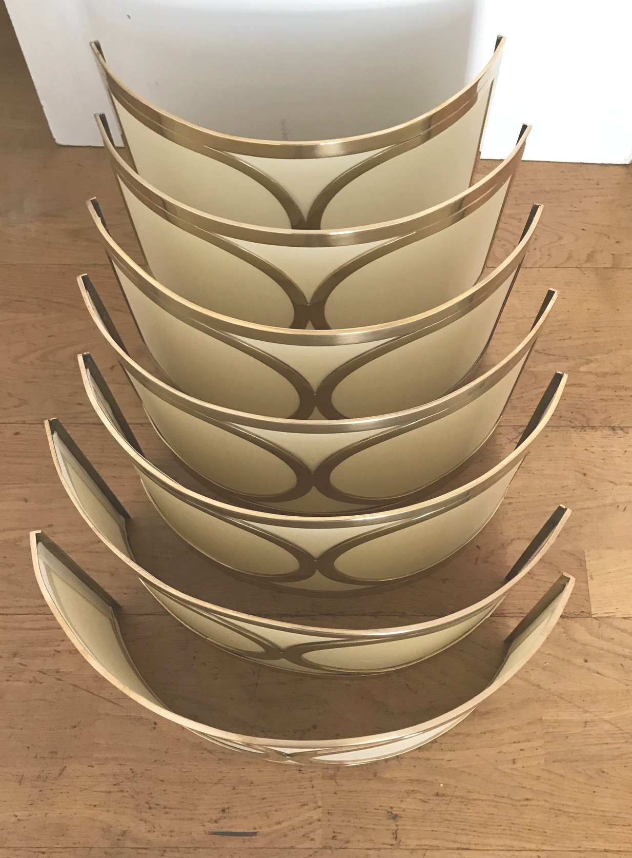 Set of Seven 1970s Wall Lights by Zeroquattro