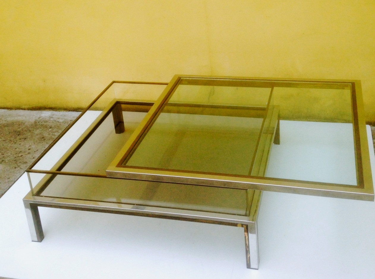 1970s Coffee Table with sliding top by Romeo Rega    NOW ON SALE £.1250-