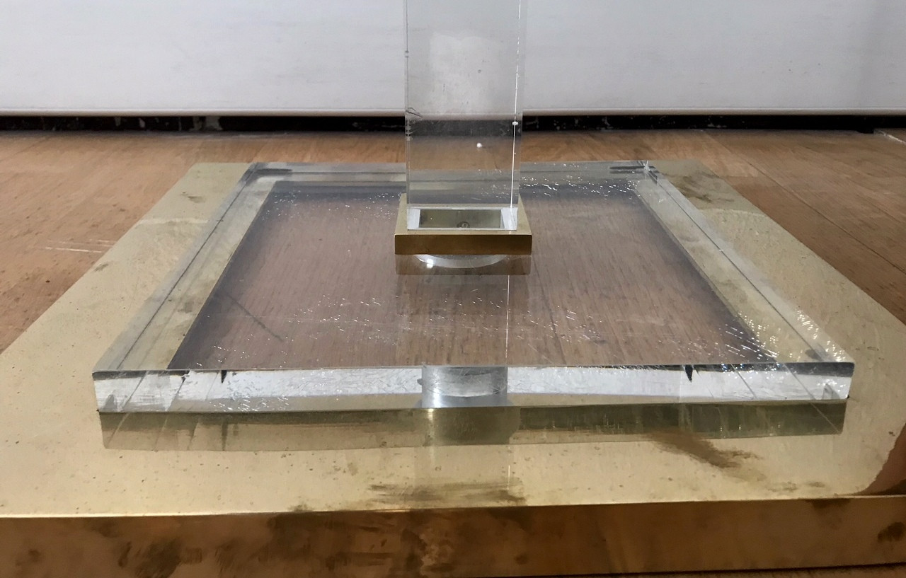 1970s Floor Lamp in Pleyglass x