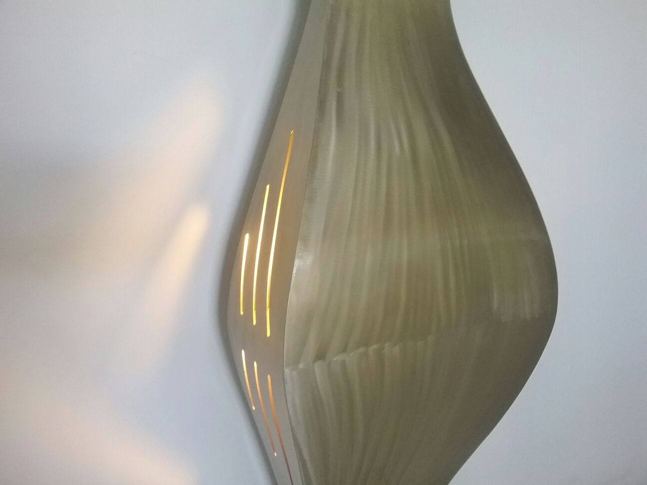 1990s Large Sculptural Painted Stainless Steel Floor Lamp    ITEM ON SALE £1350.