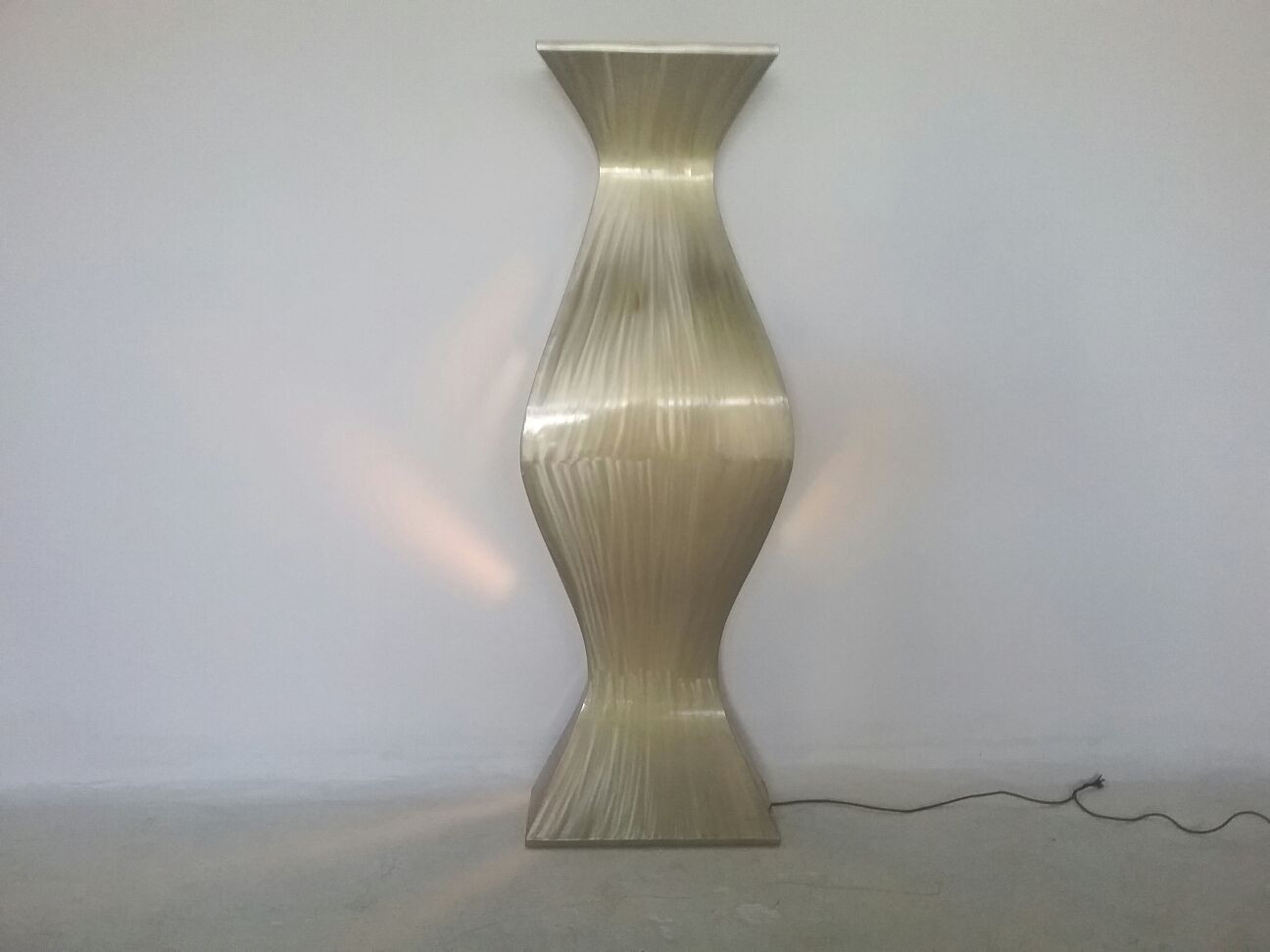 1990s Large Sculptural Painted Stainless Steel Floor Lamp    ITEM ON SALE £1350.