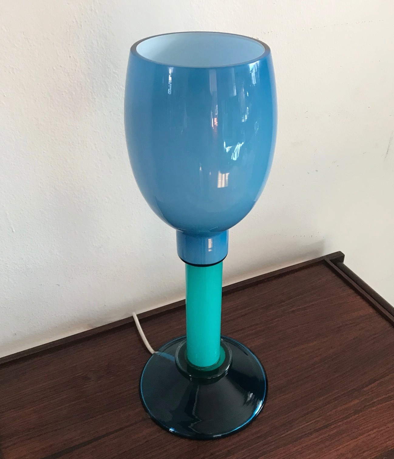 Large Post Modern table Lamp attr. to Ettore Sottsass