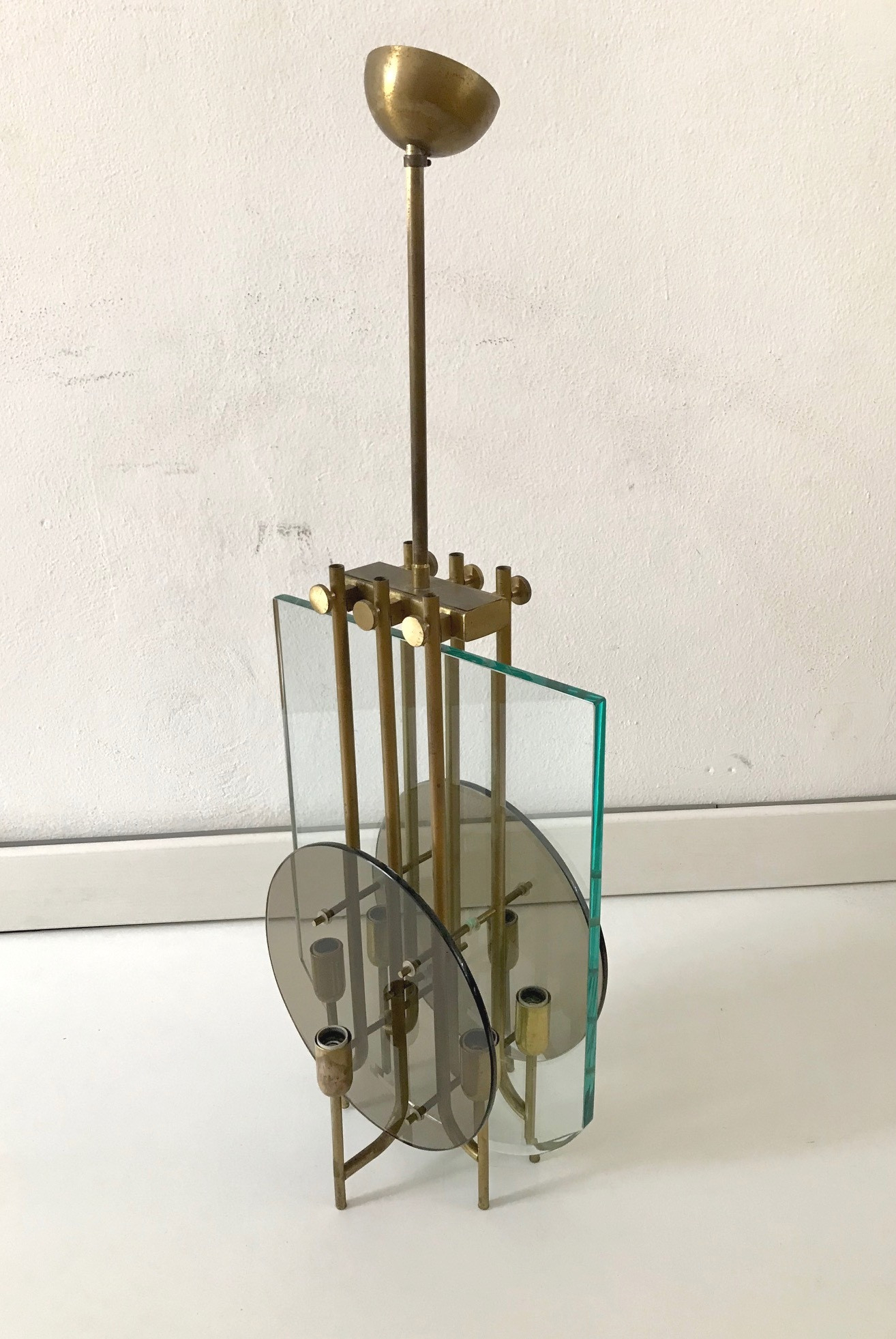 1960s Modernist Italian Ceiling Light