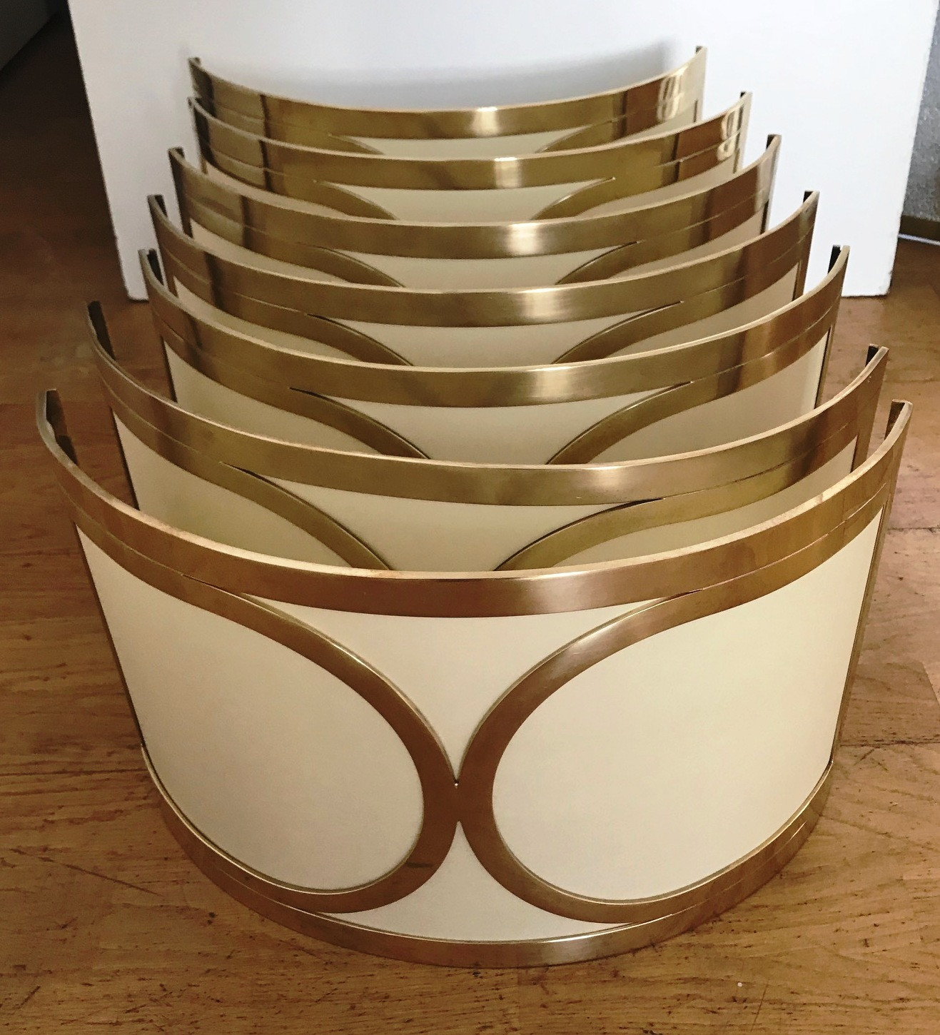 Set of Seven 1970s Wall Lights by Zeroquattro