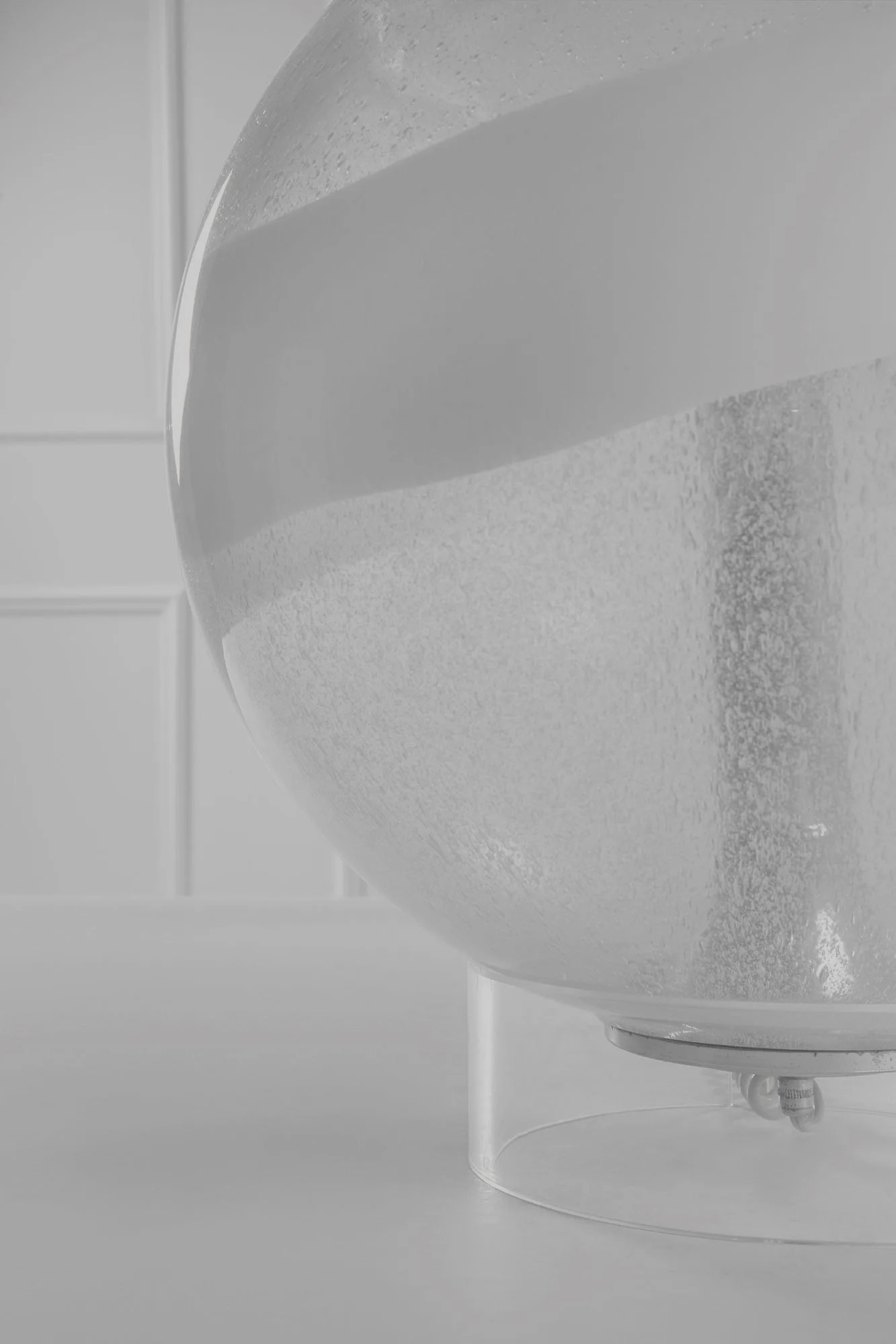 1970s Large Murano Glass Table Lamp by Mazzega 