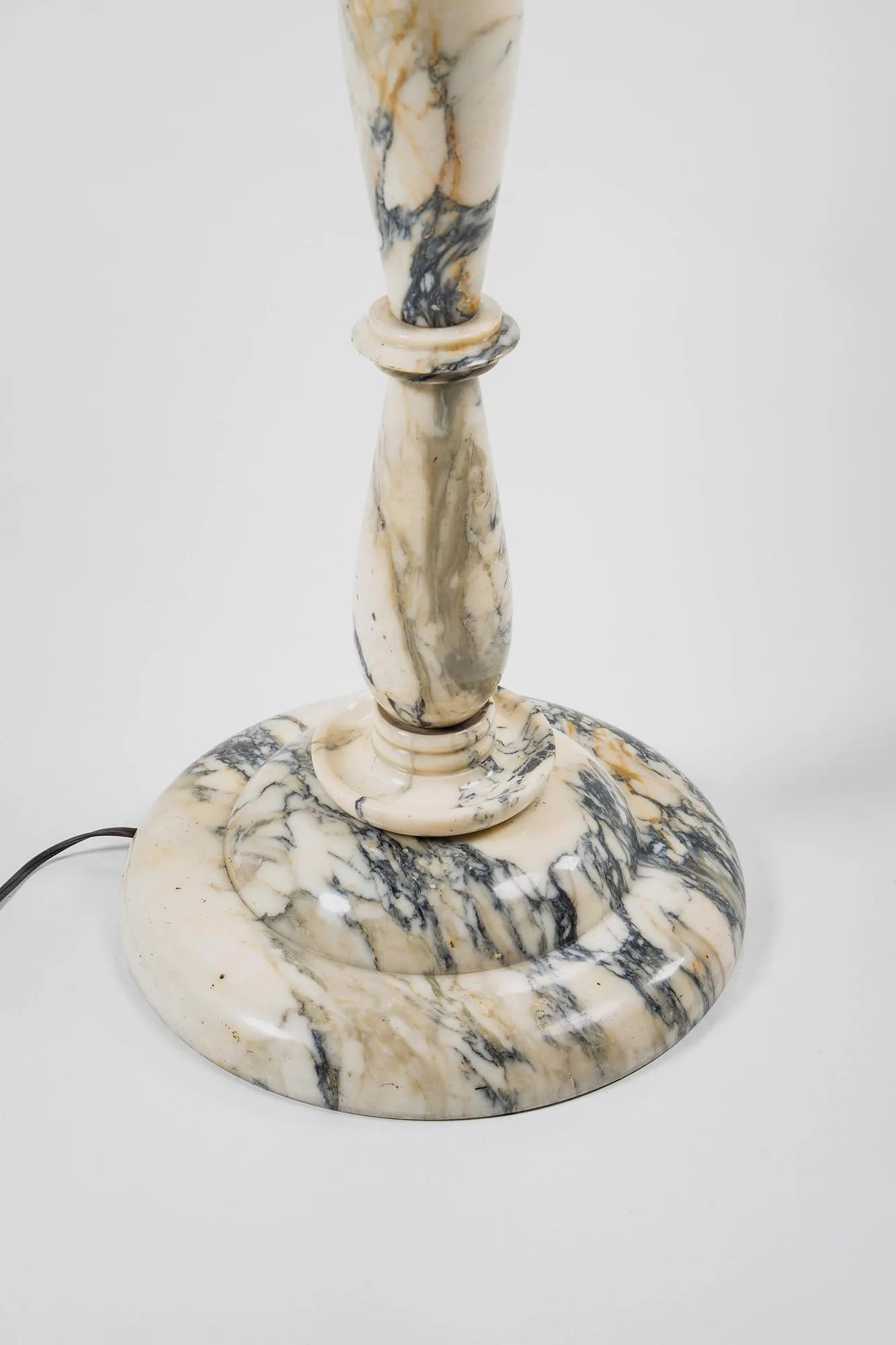 Art Deco Italian Marble Floor Lamp