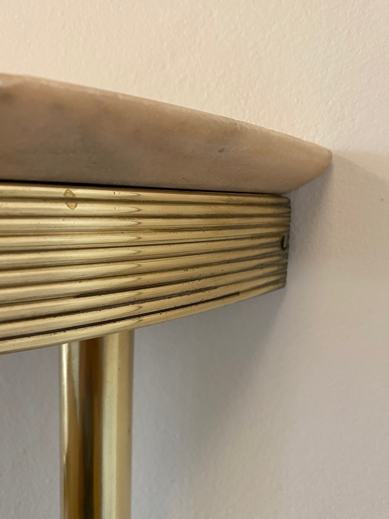 Small Half Round mid centry Console table