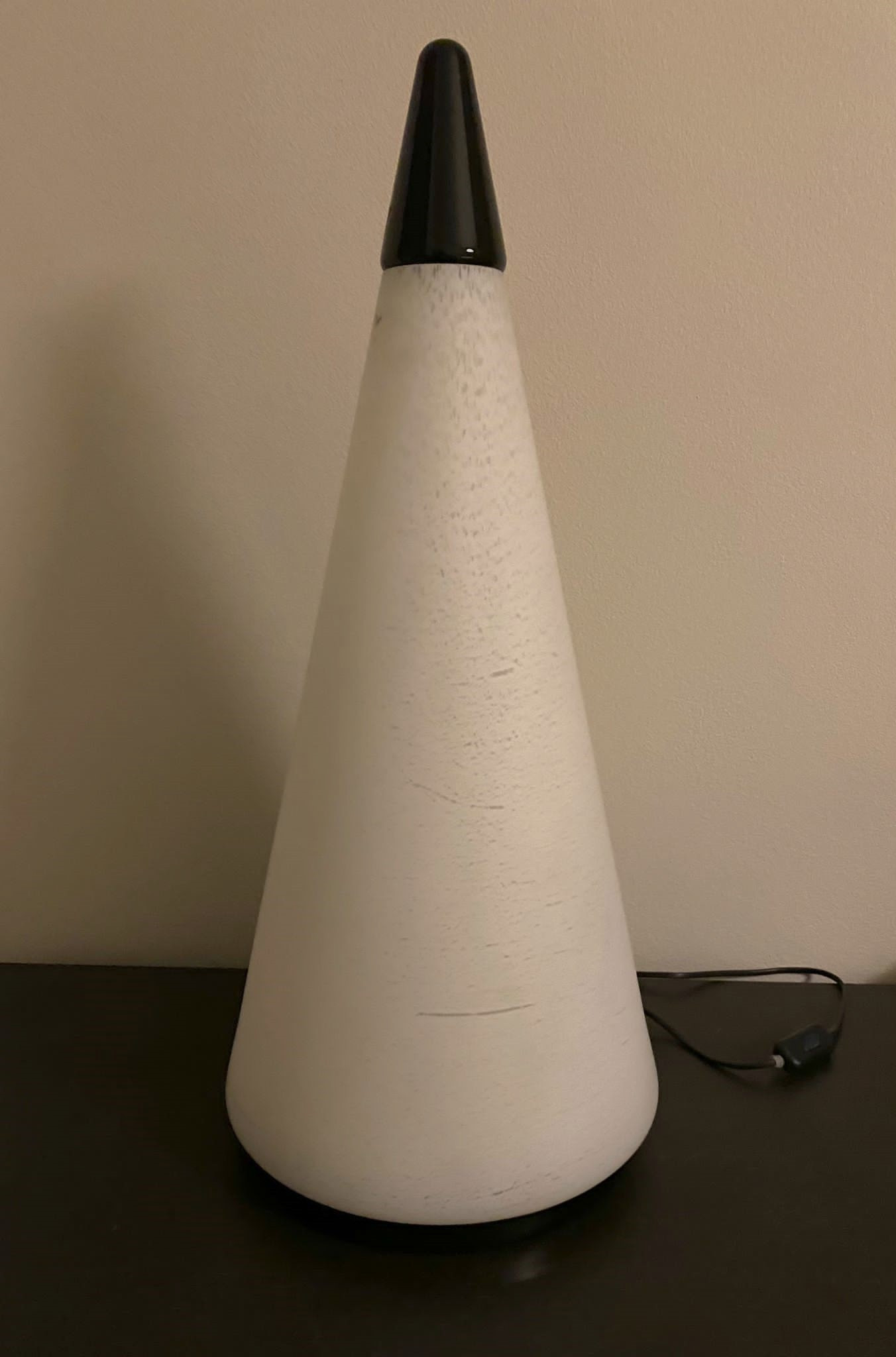 1970s Very Tall Murano Glass Lamp