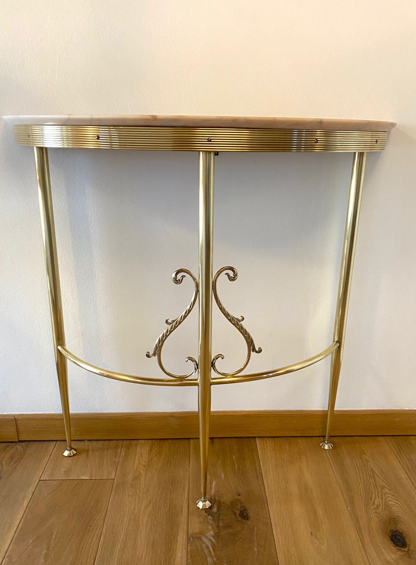 Small Half Round mid centry Console table