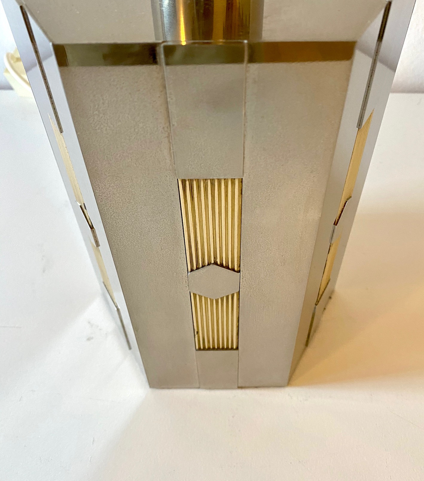1970s Hexagonal Lamp Base attr. to Romeo Rega 