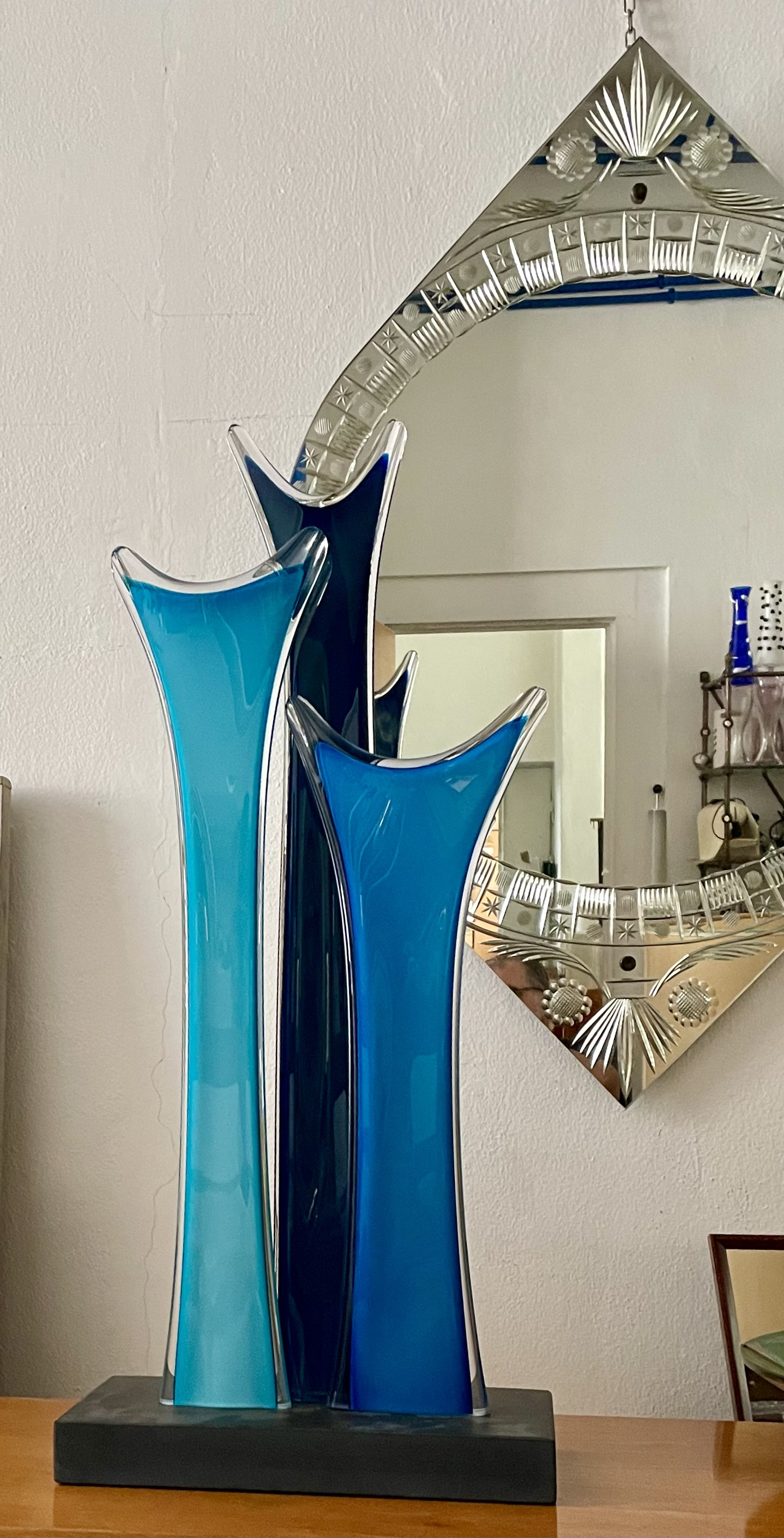 Glass Sculpture by Rachel Woodman from the - Out of the Darkness I -