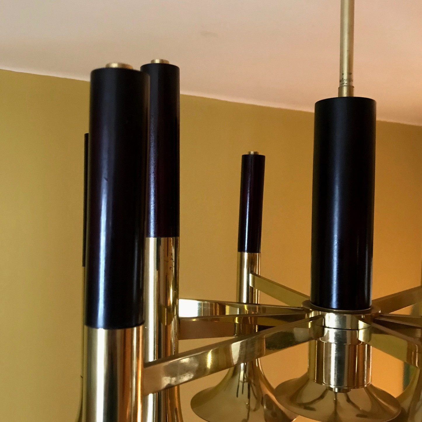 Late 1960s - Trumpets - Ceiling Light attr. to Lumi. Milano