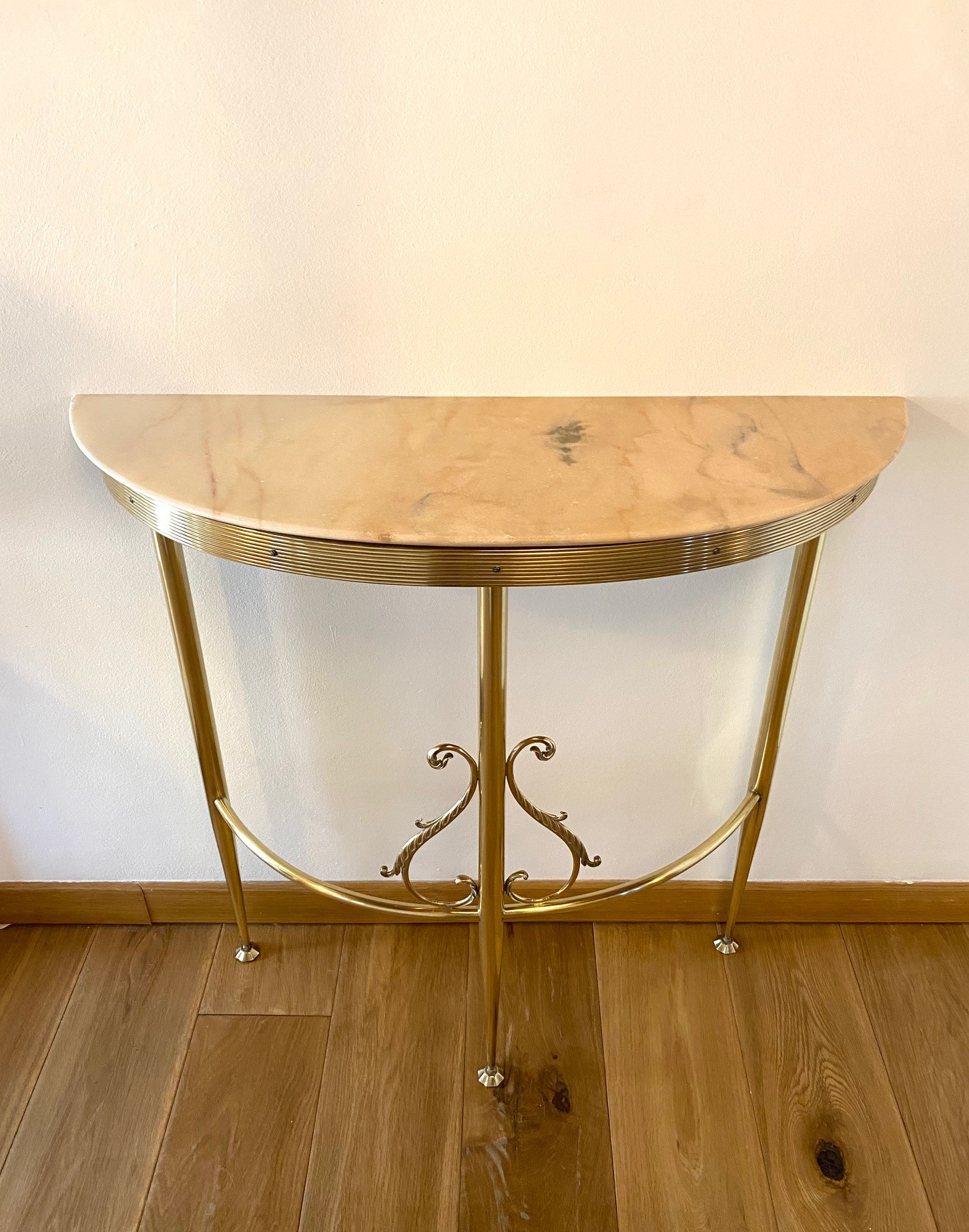 Small Half Round mid centry Console table