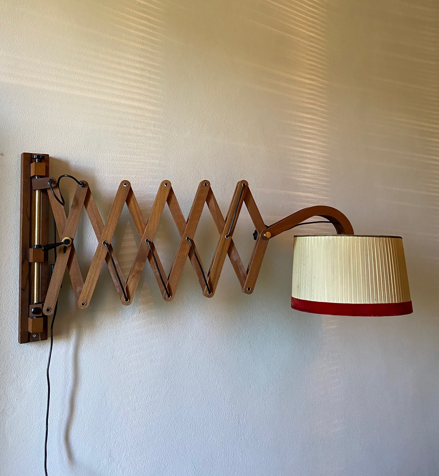 Amazing Large Extensible 1960s  Wall Light