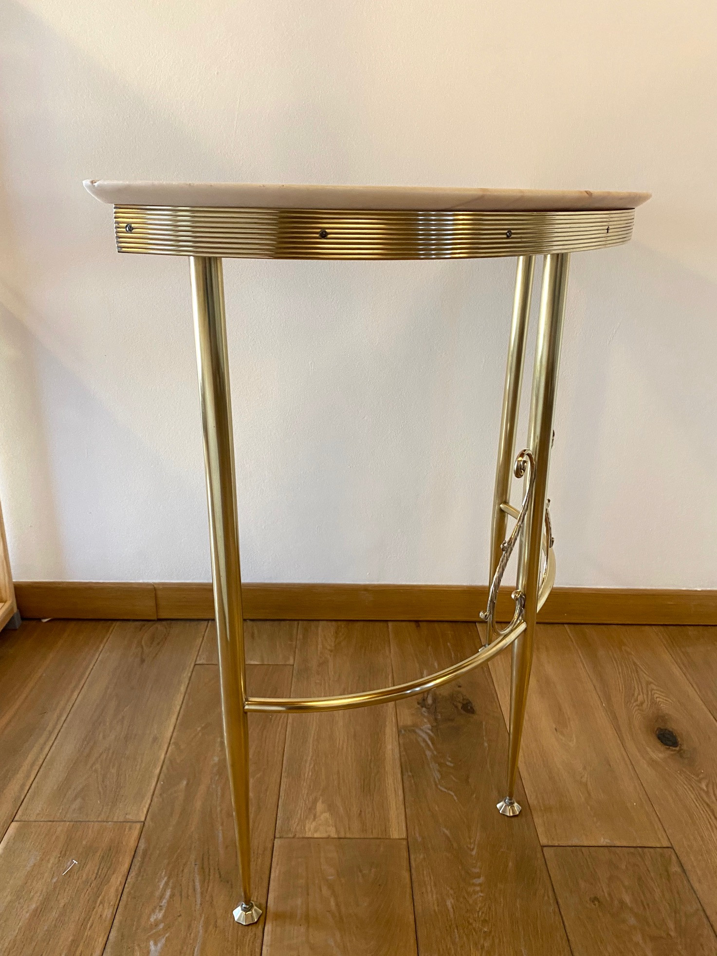Small Half Round mid centry Console table