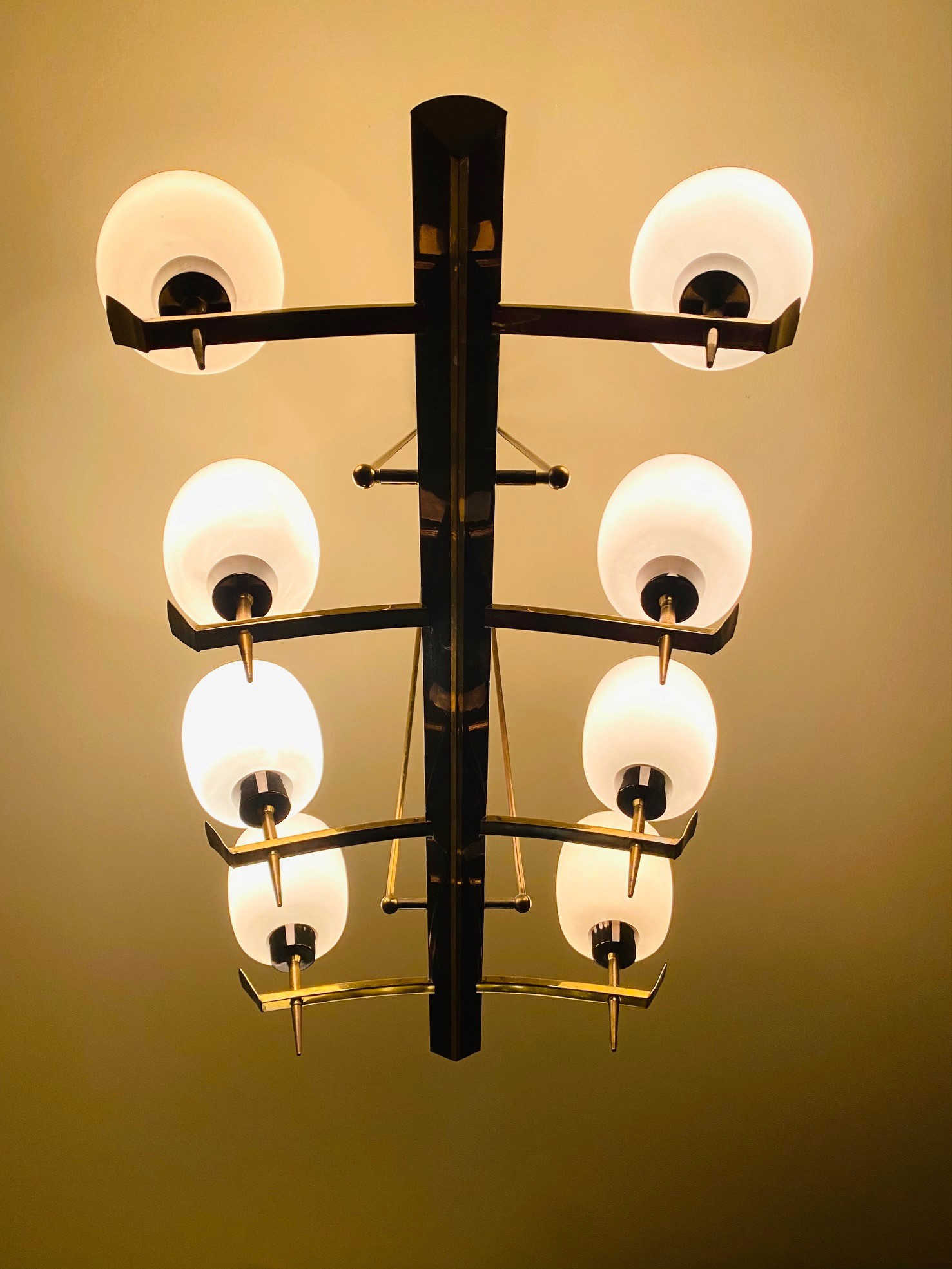 Mid Century French Cealing Light - Attr. to Maison Arlus