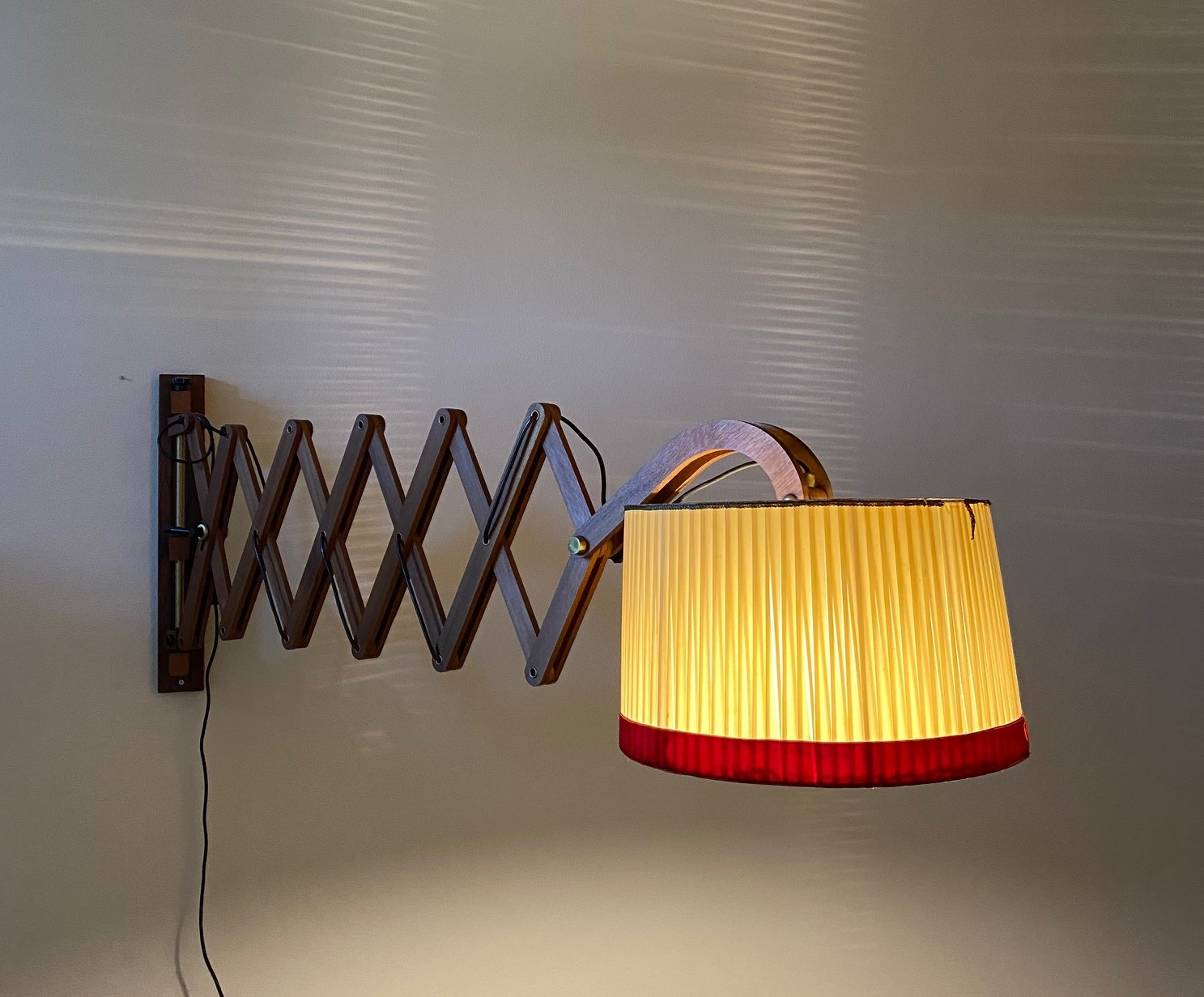 Amazing Large Extensible 1960s  Wall Light