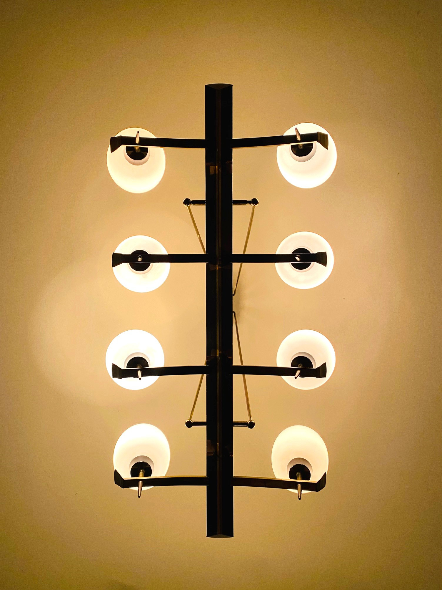 Mid Century French Cealing Light - Attr. to Maison Arlus