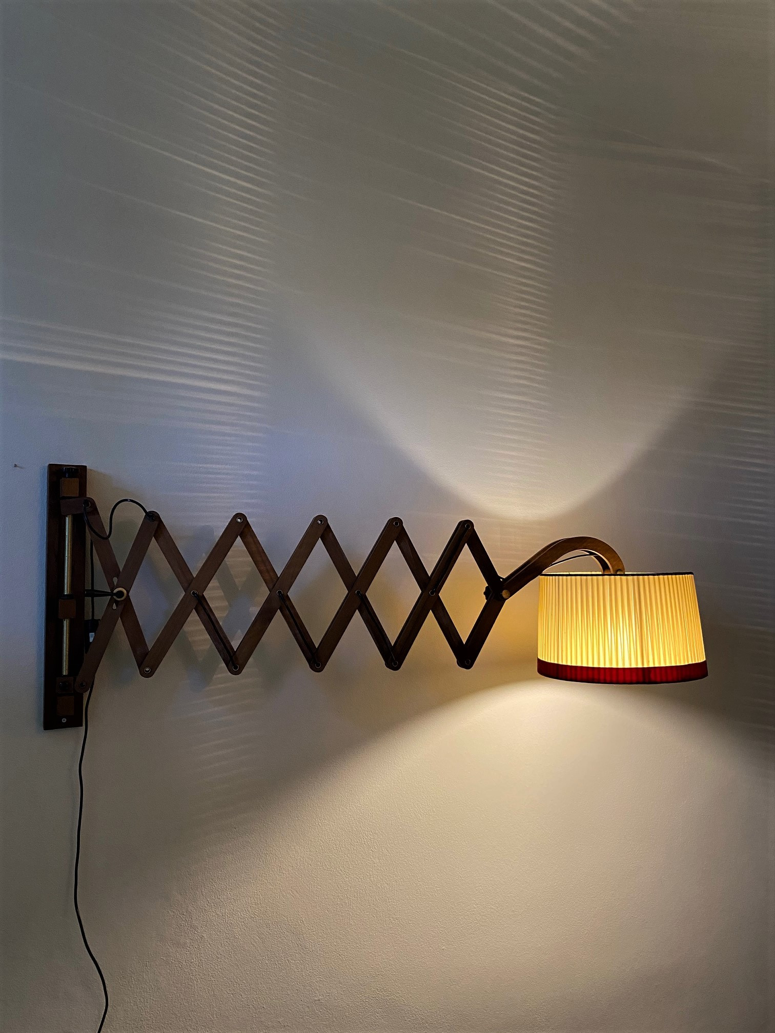 Amazing Large Extensible 1960s  Wall Light