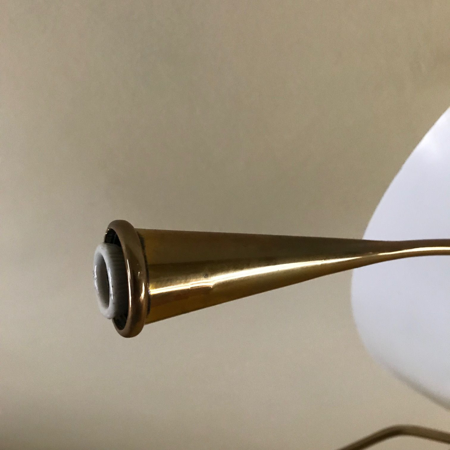 1950s Lumen Milano (Attributed) Italian Ceiling Light