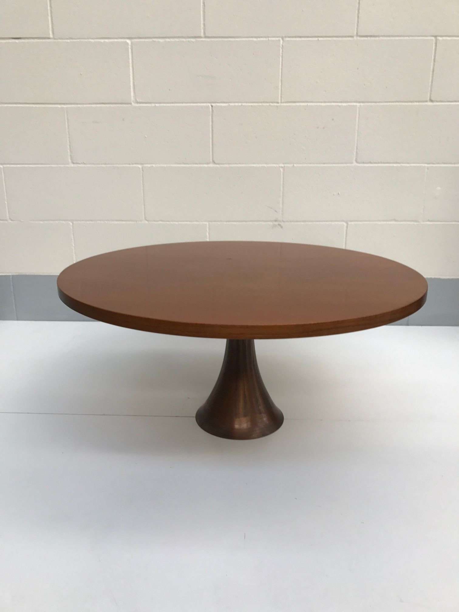 Rare Angelo Mangiarotti Coffee Table in Bronze