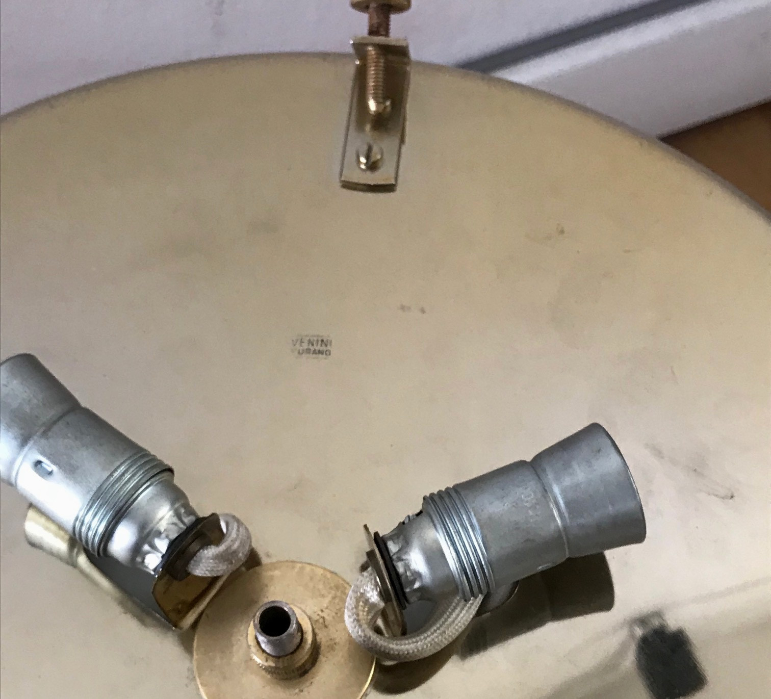 1960s Flush Mount by Toni Zuccheri for Venini