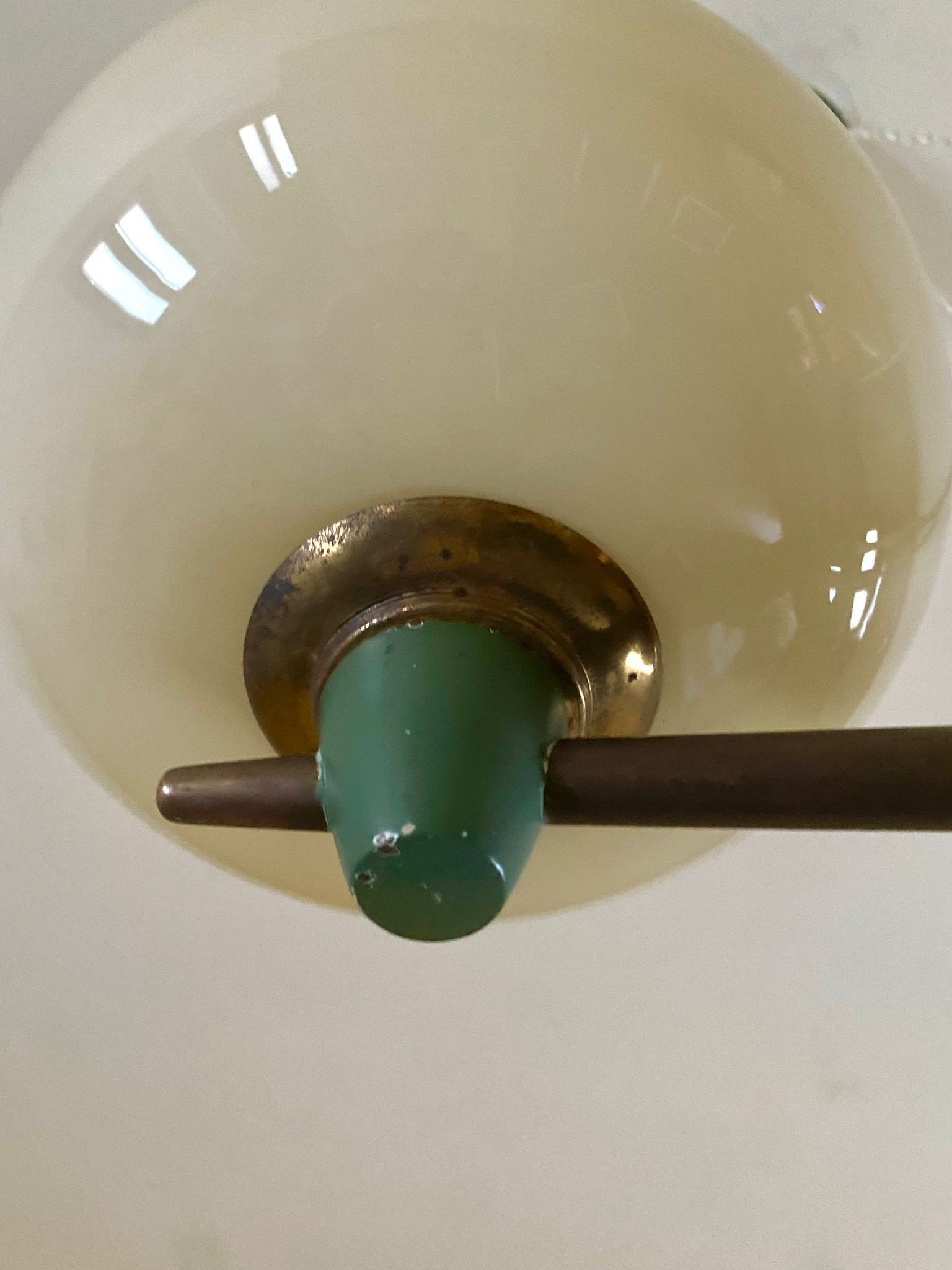 1940s Ceiling Light with 3 Murano Glasses