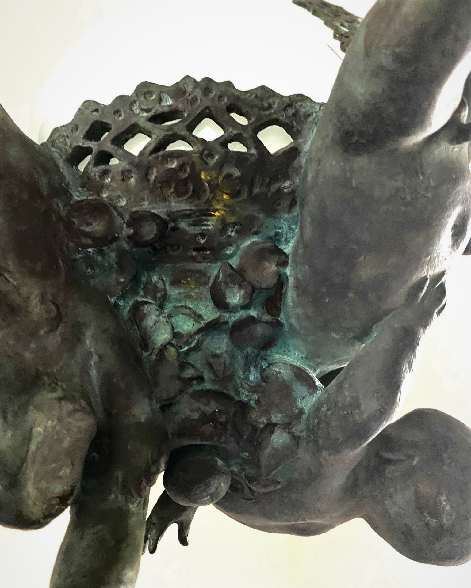 Early -20th Century - Italian Ceiling Light in Bronze 