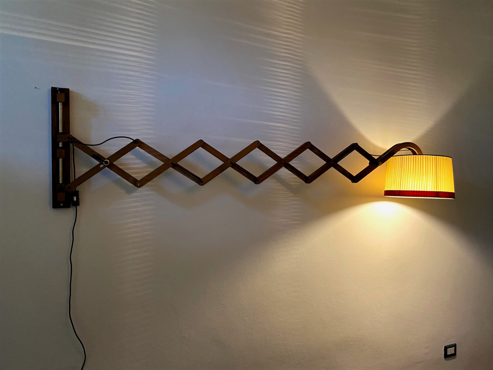 Amazing Large Extensible 1960s  Wall Light