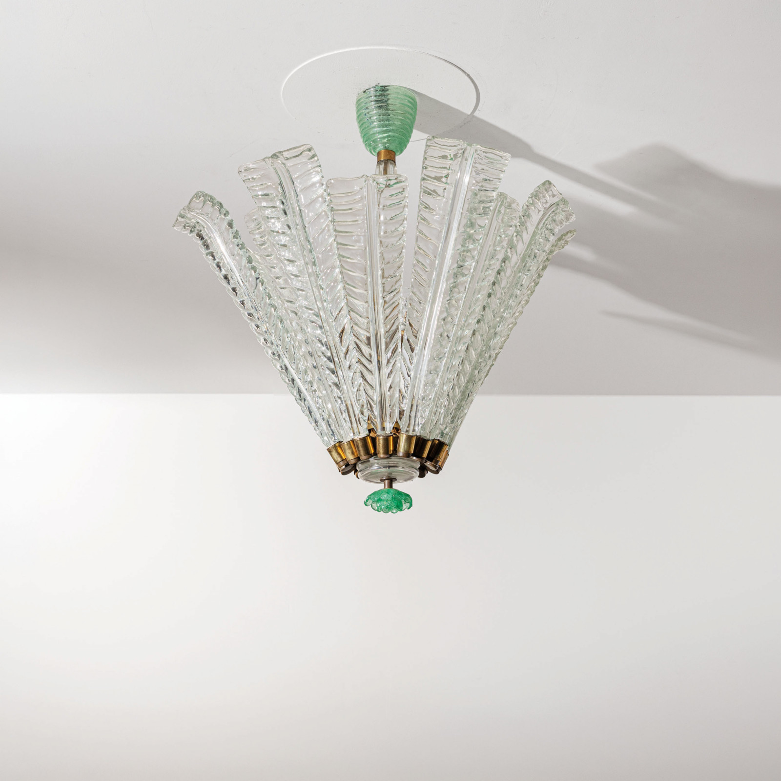 1930s Ceiling Light mod. 5235 by Tommaso Buzzi for Venini.