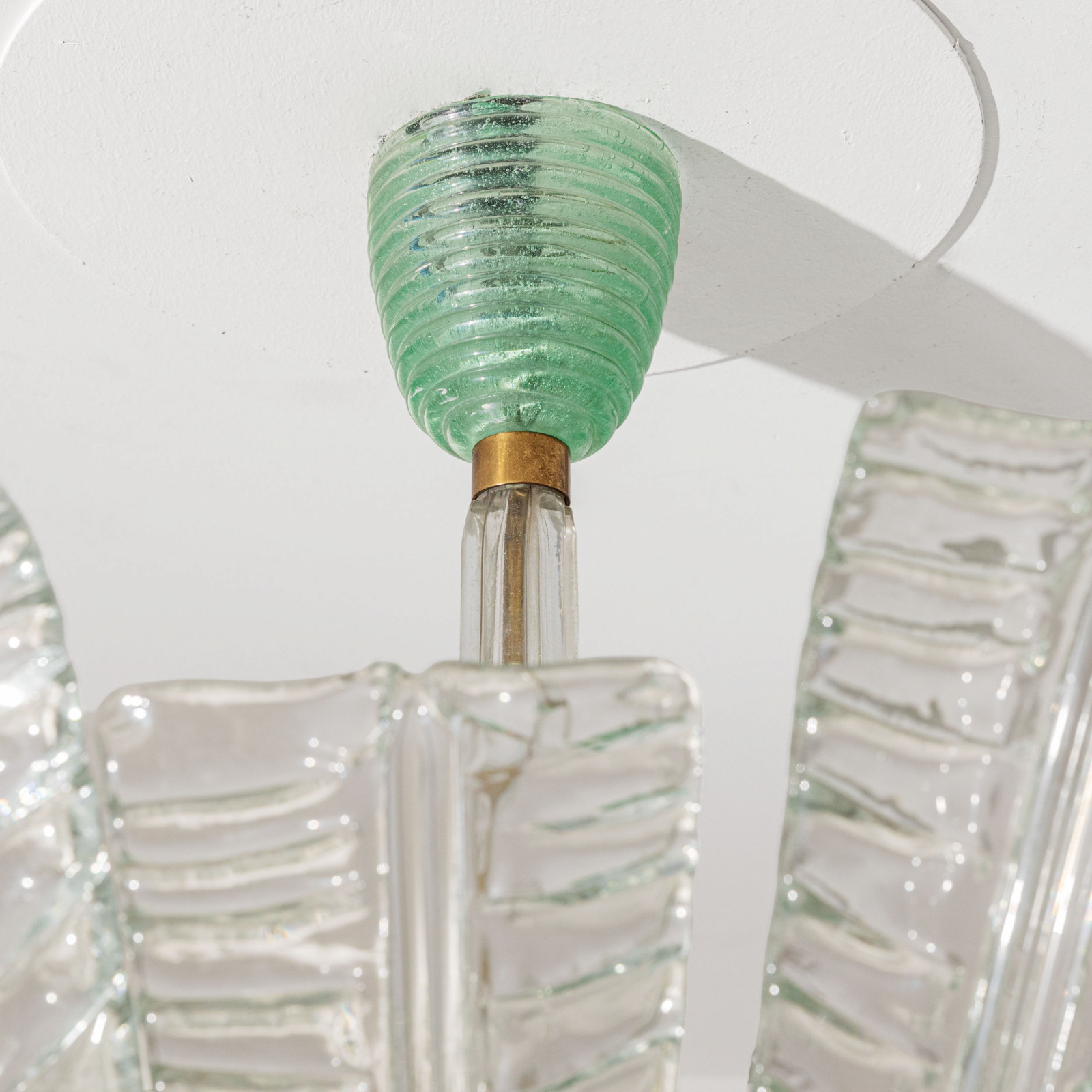 1930s Ceiling Light mod. 5235 by Tommaso Buzzi for Venini.