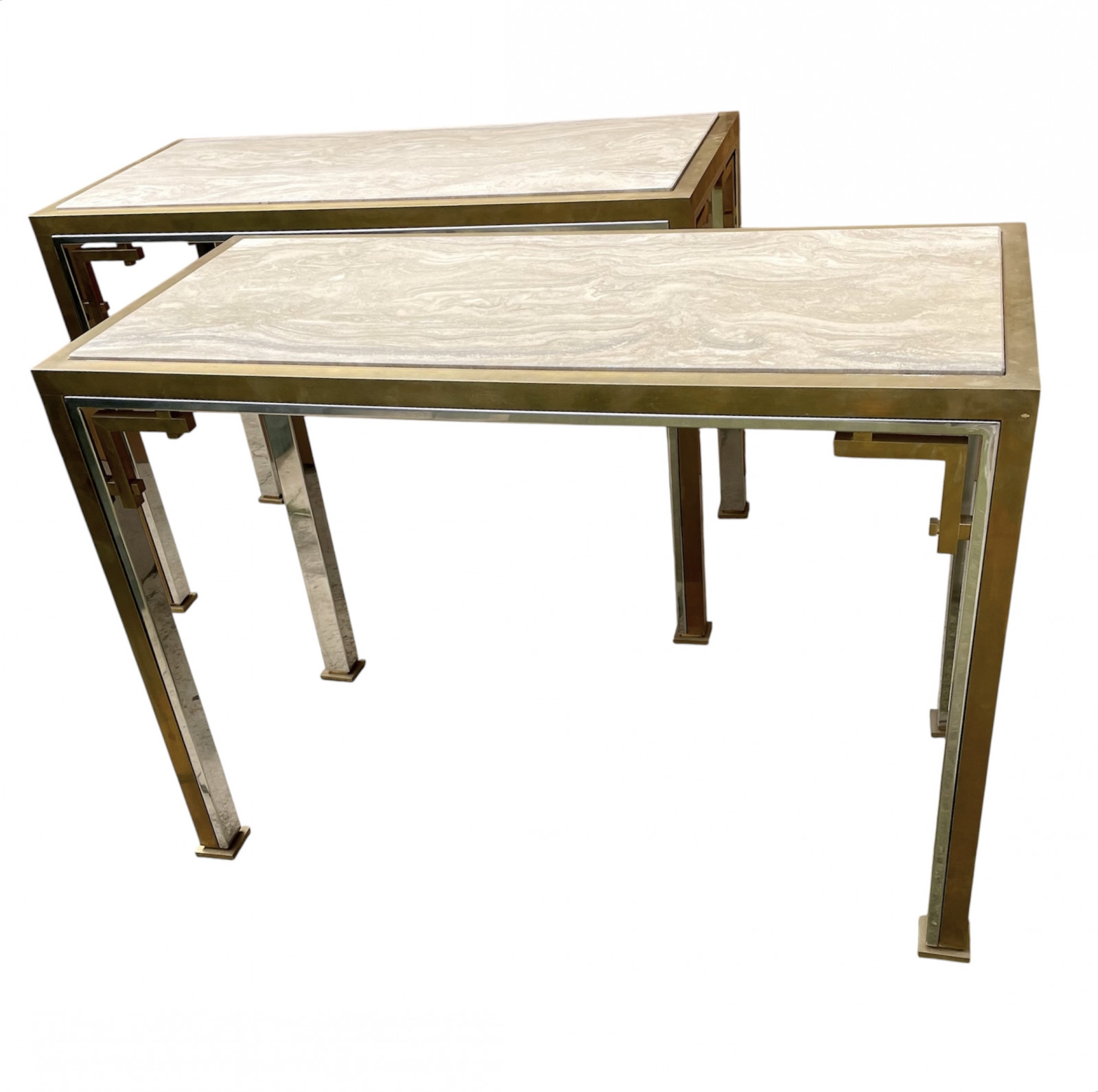 1970s Pair of Consoles attr. to Maison Jansen