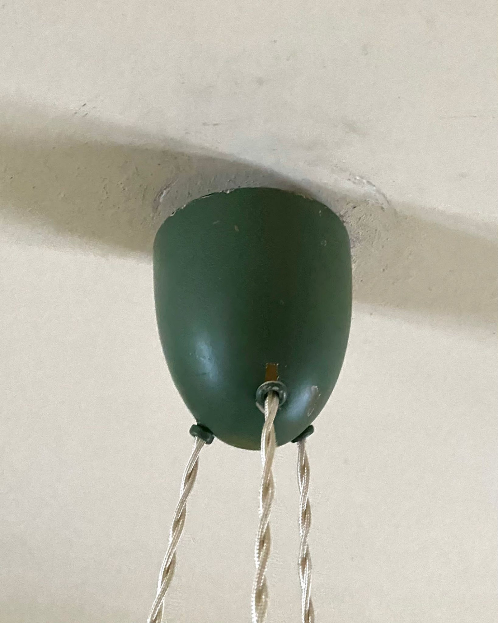 1940s Ceiling Light with 3 Murano Glasses