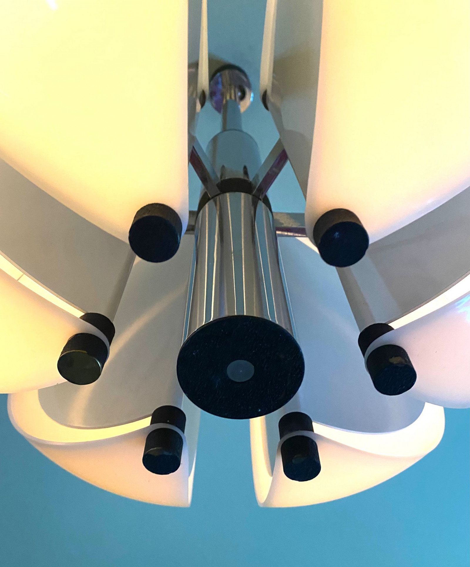 Rare 1960s Stilnovo Ceiling Light 